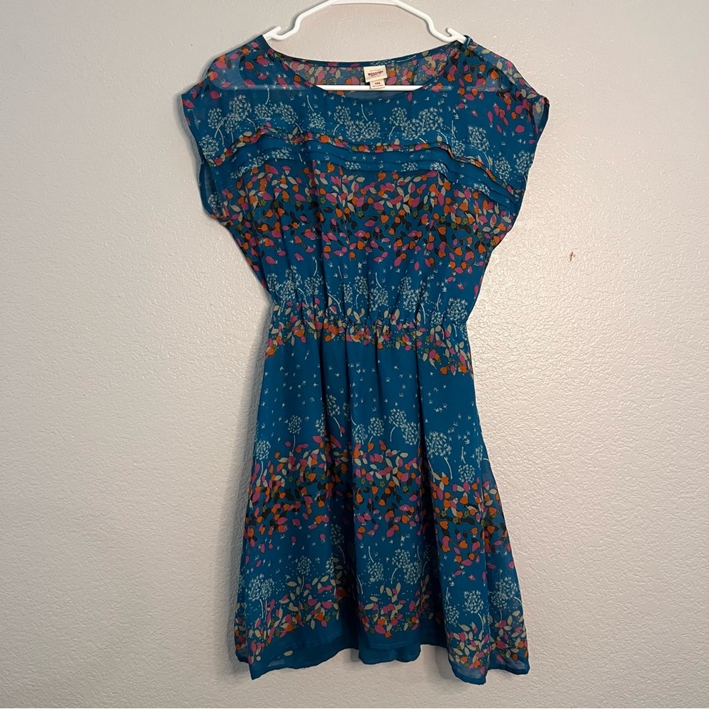 Mossimo Supply Co. Blue Floral Dress